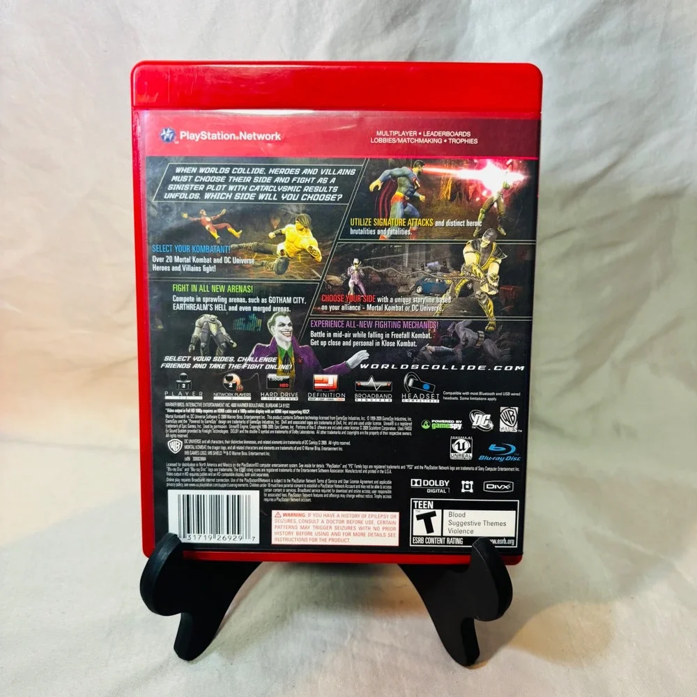 Mortal Kombat vs DC Universe Greatest Hits PS3 CIB Disc Case Manual